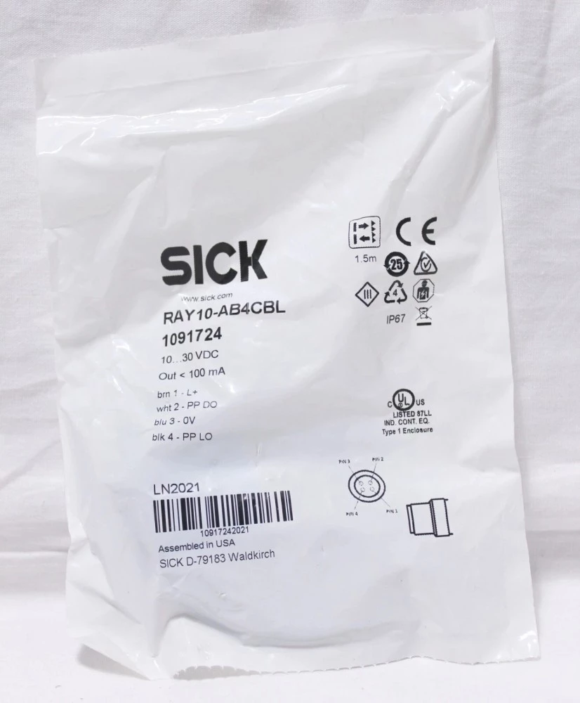 SICK RAY10-AB4CBL 1091724 Photoelectric Sensor