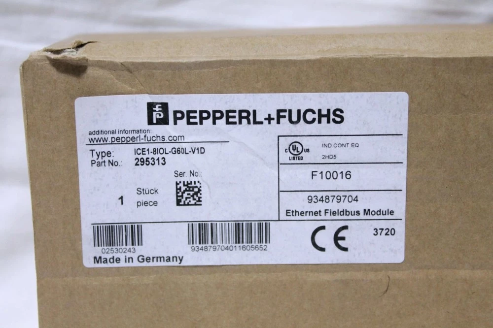 PEPPERL + FUCHS ICE1-8IOL-G60L-V1D Ethernet I/O Module
