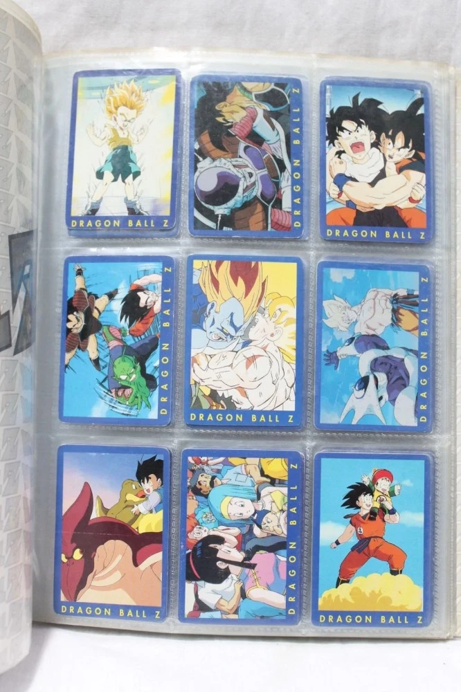 Complete collection of 120 cards with album Dragon Ball Z cards Bird Studio Shueisha Toei Series 1 - Spain 1995