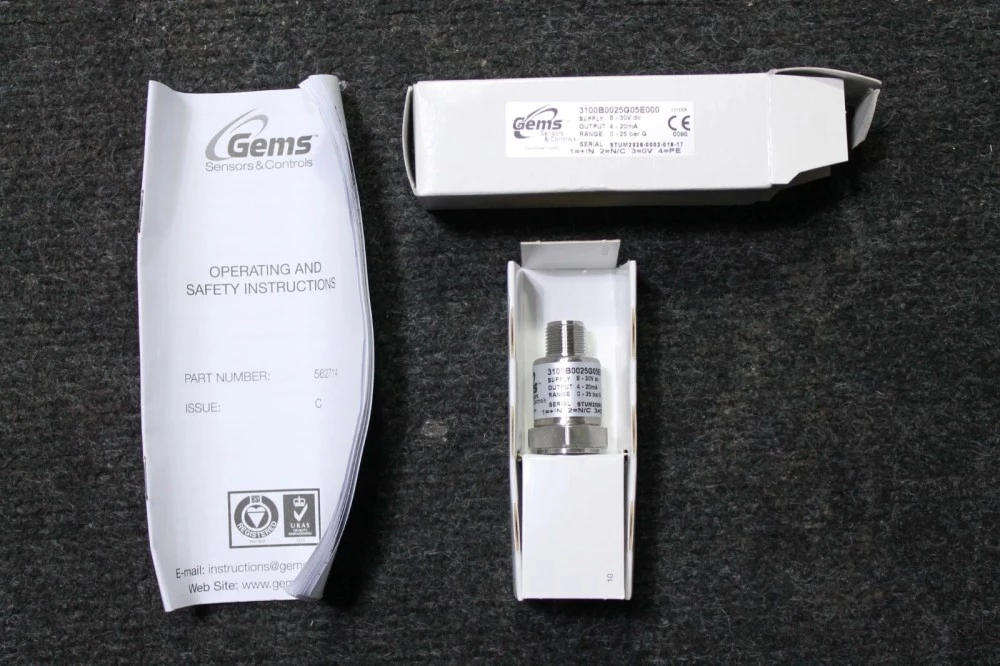 Gems 3100B0025G05E000 pressure sensor