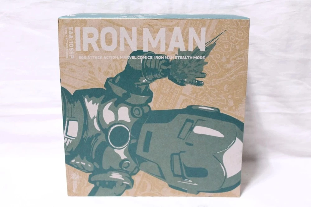 Figurine Iron Man EAA-105SP EGG Attack Action Marvel Comics Iron Man Stealth Mode Beast Kingdom