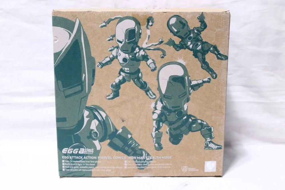 Figurine Iron Man EAA-105SP EGG Attack Action Marvel Comics Iron Man Stealth Mode Beast Kingdom