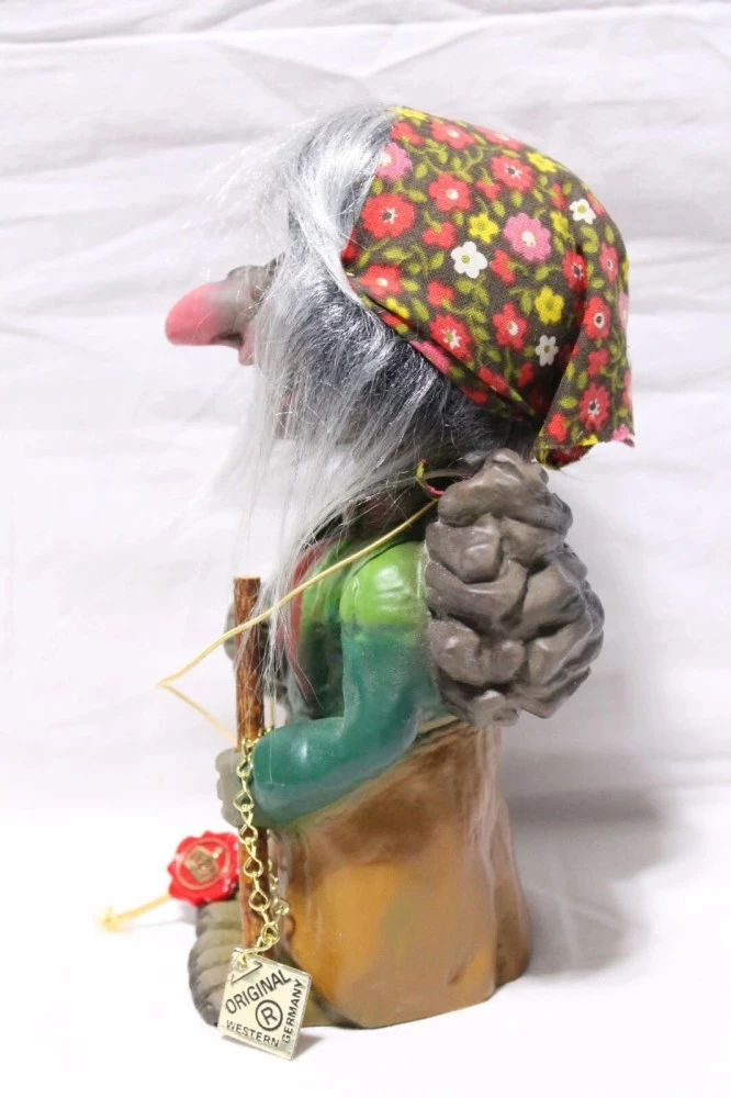 Old Figurine Wurzelsepp Voodoo Joe Bobblehead Figure vintage West Germany