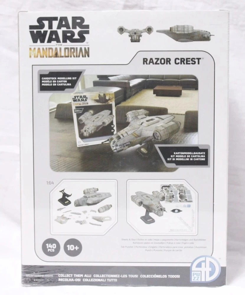 Star Wars The Mandalorian Razor Crest 3D Model Jigsaw Puzzle Kit 140 Pcs 4D - 140 pieces - sealed