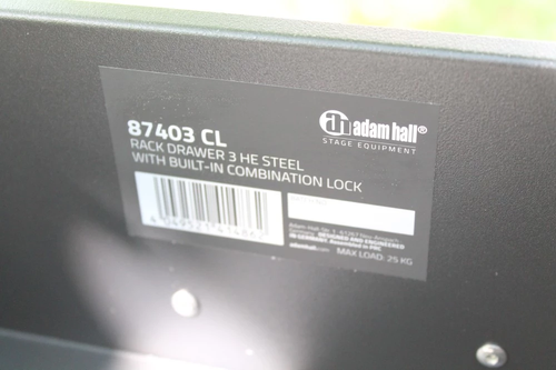 3U 19" rack drawer Adam Hall 87403 CL code - unused
