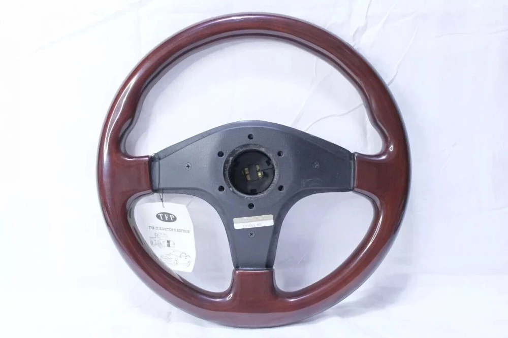 Steering wheel with wood horn TFP Mahogany wood steering wheel 330 mm GT3 collector's edition