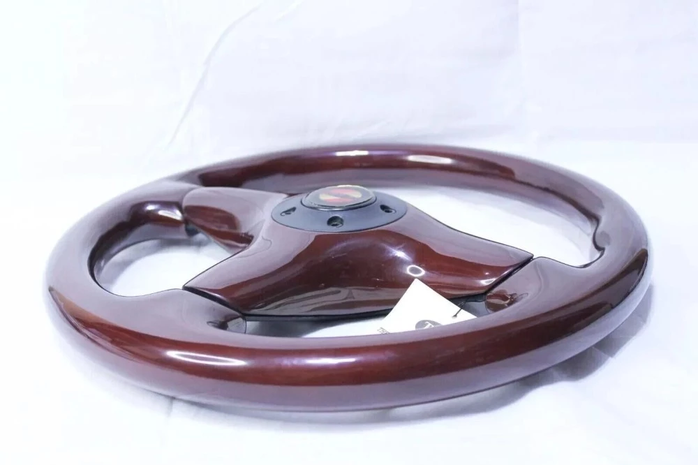 Steering wheel with wood horn TFP Mahogany wood steering wheel 330 mm GT3 collector's edition