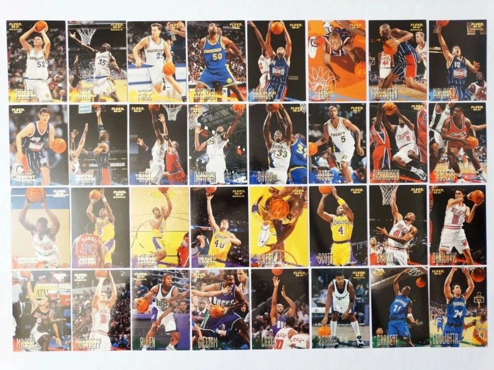 186 pcs. NBA Fleer 96 - 97 trading cards - no duplicates
