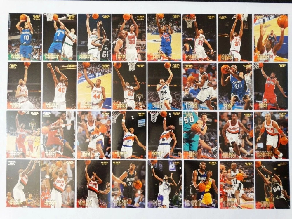 186 pcs. NBA Fleer 96 - 97 trading cards - no duplicates