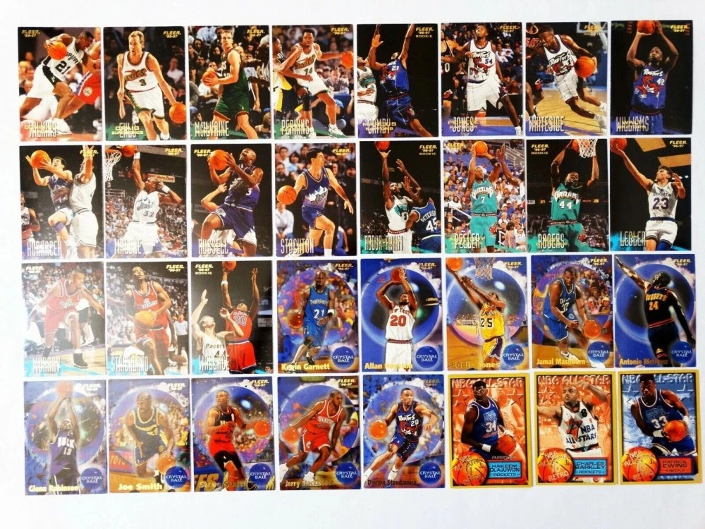 186 pcs. NBA Fleer 96 - 97 trading cards - no duplicates