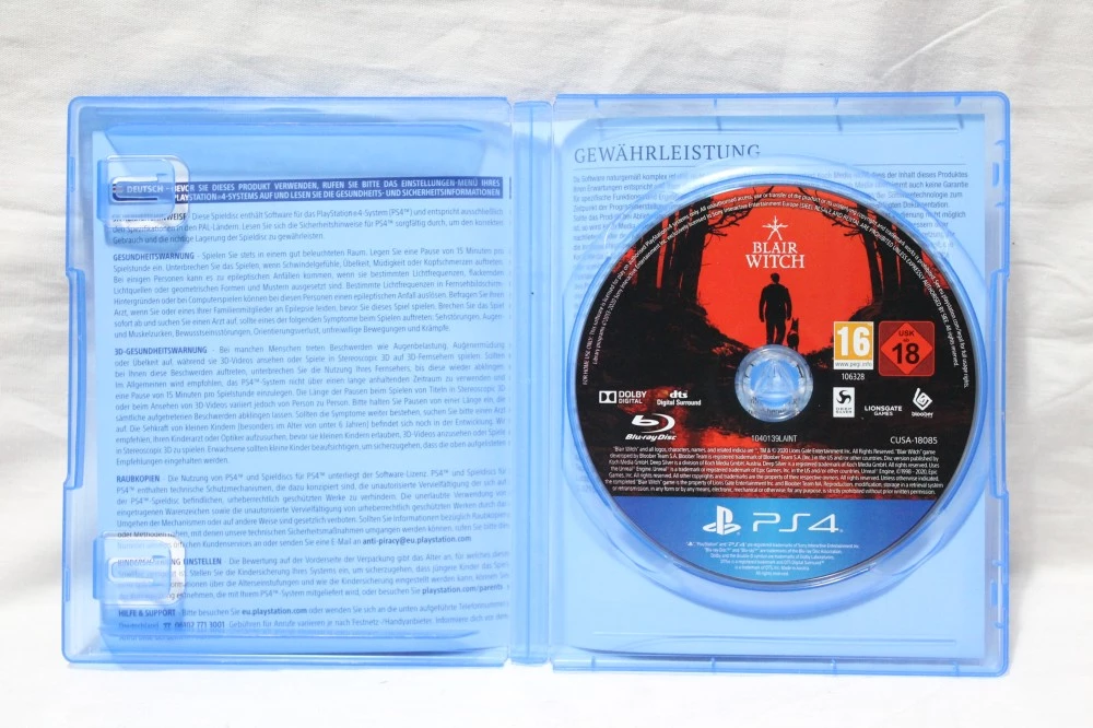 Blair Witch game for Sony Playstation 4 PS4